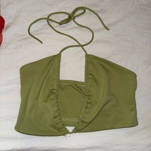 Green Crop Top